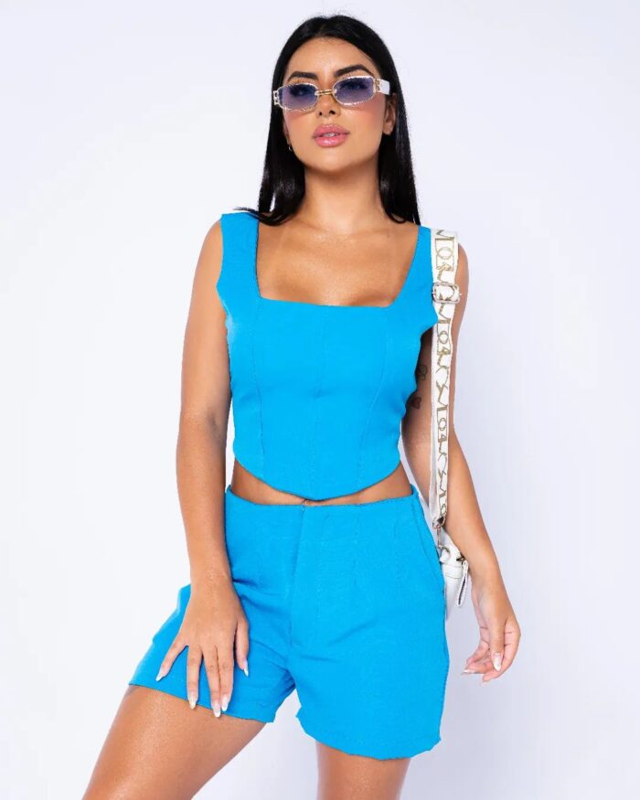 Conjunto Isabela - Azul Celeste